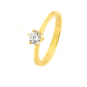 Anillo oro 18 kilates circonita