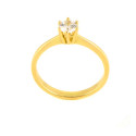 Anillo oro 18 kilates circonita