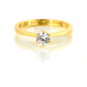 Anillo oro 18 kilates circonita