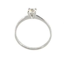 Anell or blanc 18 quirats circonita