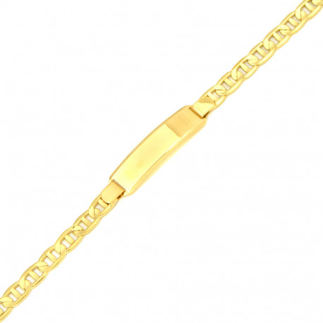Polsera placa home en Or de 18 Kl.