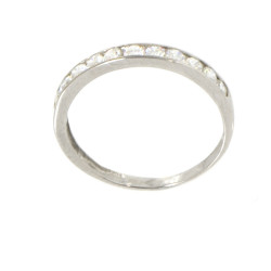 Anillo oro blanco 18 kilates circonitas