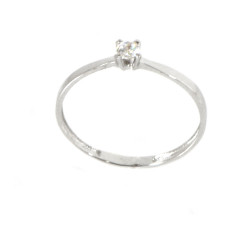 Anell or blanc 18 quirats circonita