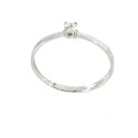 Anillo oro blanco 18 kilates circonita