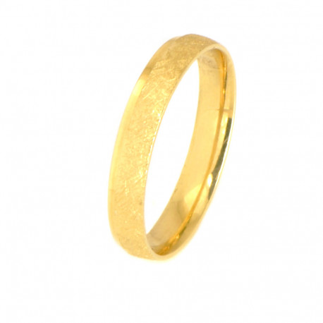 Aliança d'or 18 kts groc