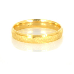 Aliança d'or 18 kts groc