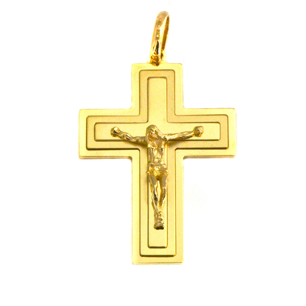 Cruz oro 18 kts cristo