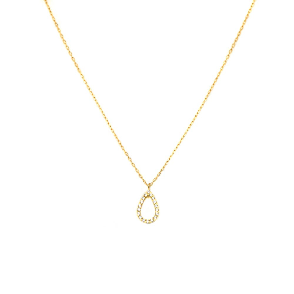 Gargantilla oro amarillo 18kts con lágrima