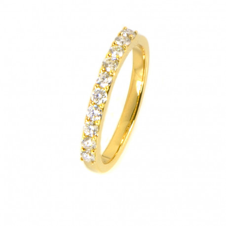 Anell or 18 Qts diamants