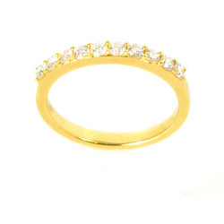 Anell or 18 Qts diamants