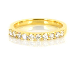 Anell or 18 Qts diamants