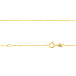 Collaret or groc 18 KTS amb pedra rosa.