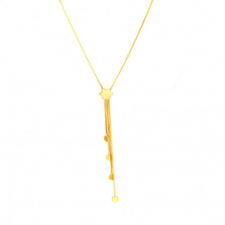 Collaret d'or groc 18 KTS  flors