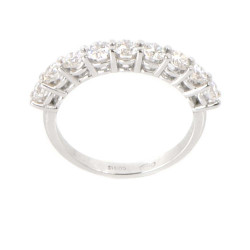Anillo oro blanco 18 kilates y diamantes