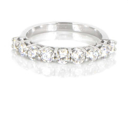 Anillo oro blanco 18 kilates y diamantes