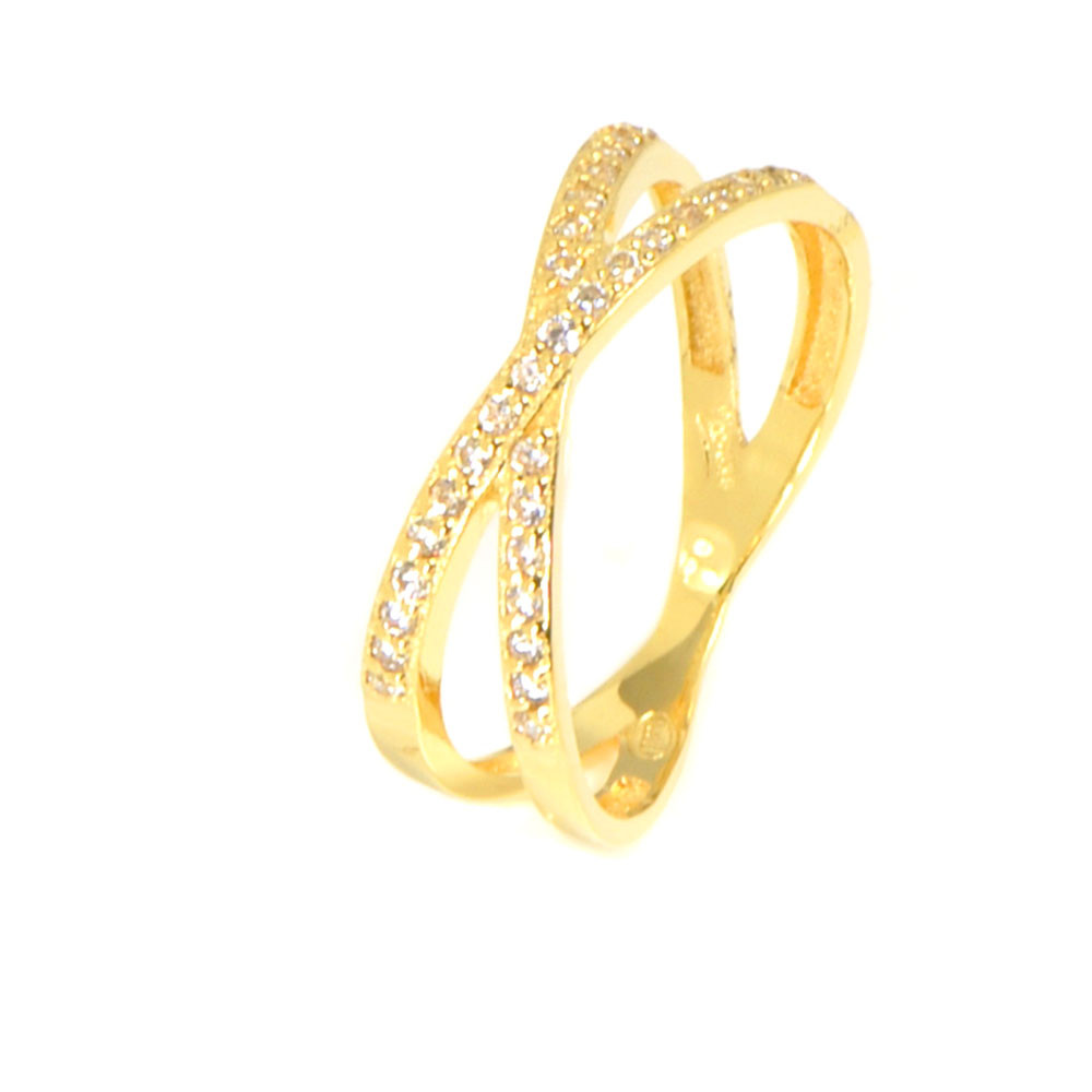 Anillo oro 18 kilates circonitas