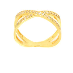 Anillo oro 18 kilates circonitas