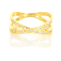 Anillo oro 18 kilates circonitas