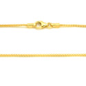 Cadena de oro 18 kts  redonda 1 milímetro