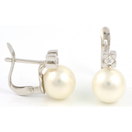 Pendientes de novia con 6 diamantes