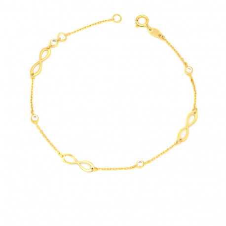 Pulsera oro 18 kts infinitos