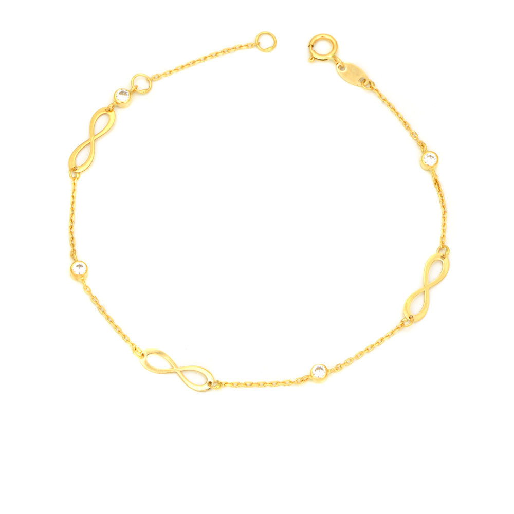 Pulsera oro 18 kts infinitos