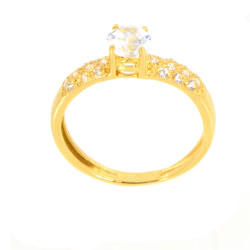 Anillo oro 18 kilates circonitas