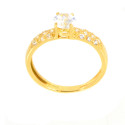 Anillo oro 18 kilates circonitas