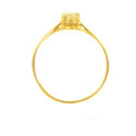 Anillo oro amarillo  18 kilates circonita