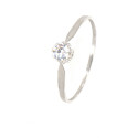 Anell or blanc 18 quirats circonita