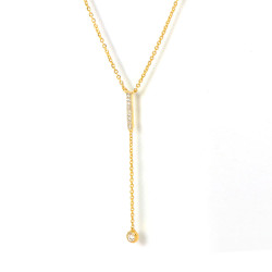 Gargantilla oro amarillo 18kts con diamantes