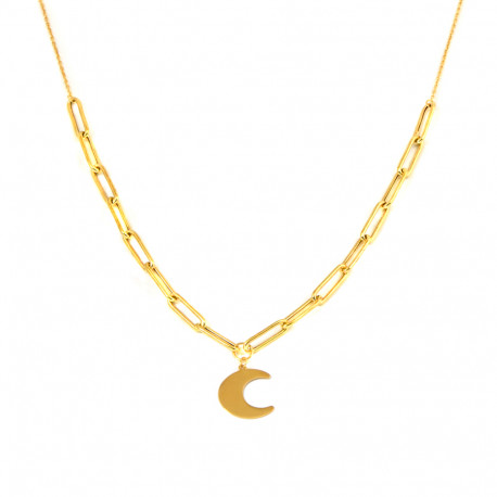 Gargantilla oro amarillo 18kts luna