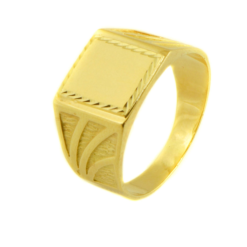 Anillo hombre oro  18 kilates sello