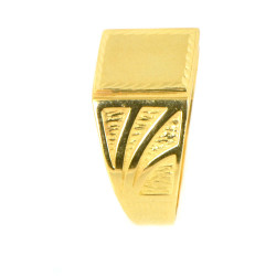 Anillo hombre oro  18 kilates sello