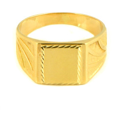 Anillo hombre oro  18 kilates sello