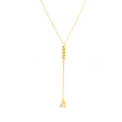 Collaret d'or groc 18 KTS  amb circonitas