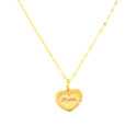 Gargantilla oro amarillo 18kts madre corazón