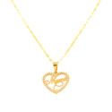 Gargantilla oro amarillo 18kts madre corazón