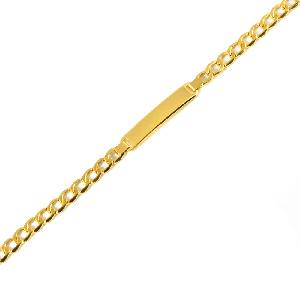 Pulsera oro 18 kts con placa