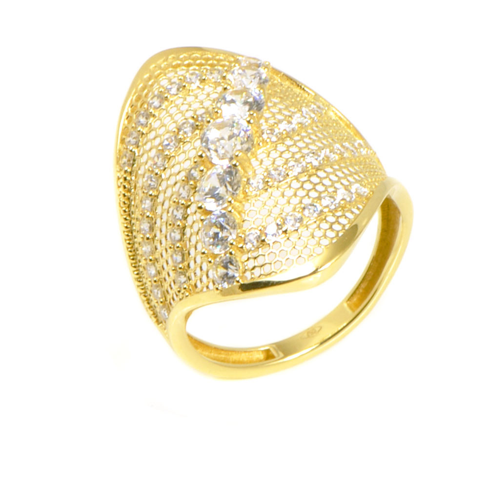 Anillo oro 18 kilates circonitas