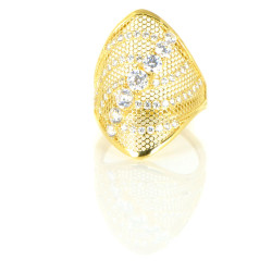 Anillo oro 18 kilates circonitas