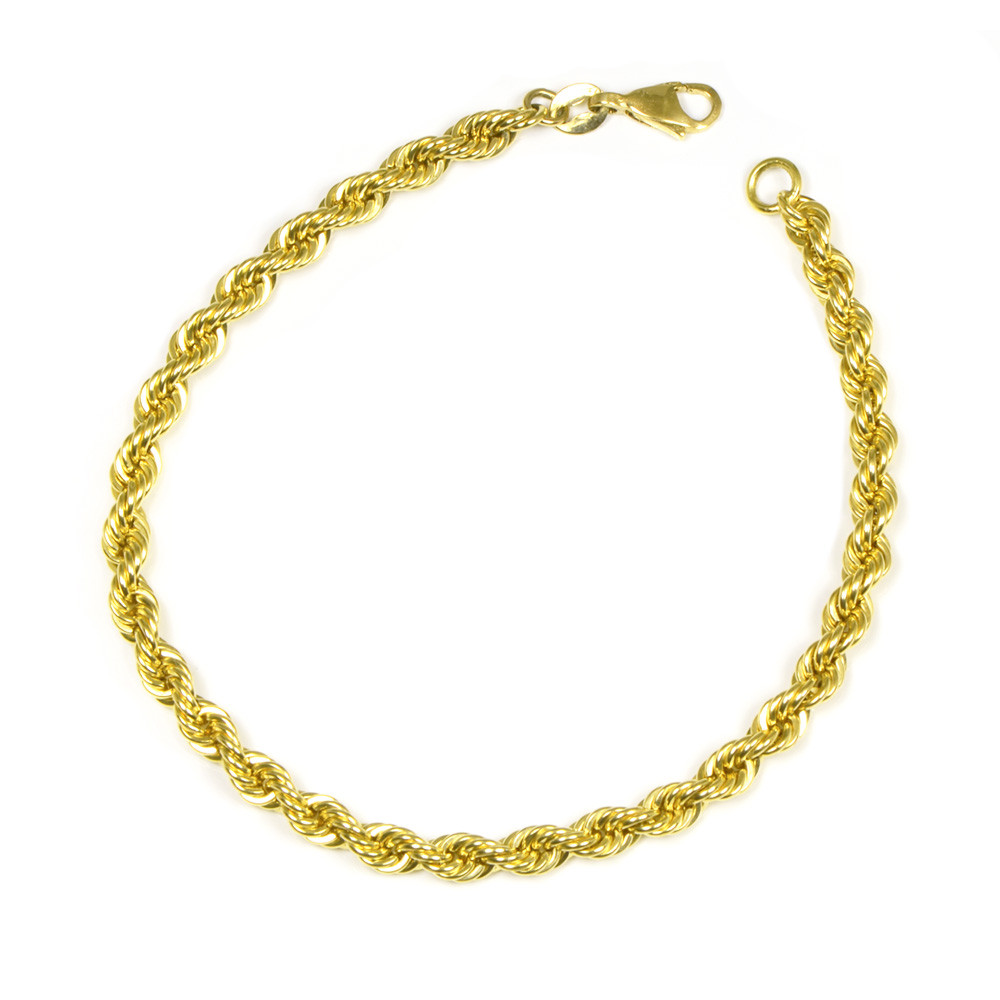 Pulsera oro 18 kts hombre tipo cordón