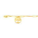 Pulsera árbol de la vida oro 18 kts