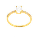 Anillo circonitas oro 18 kilates