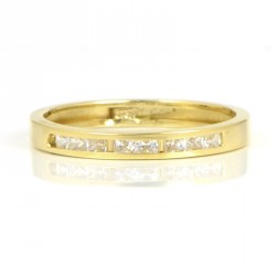 Anillo oro 18 kilates circonitas