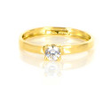 Anillo oro 18 kilates circonita