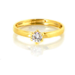 Anillo oro 18 kilates circonita