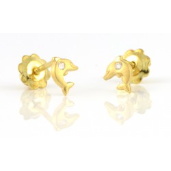 Pendientes de oro blacon circonitas