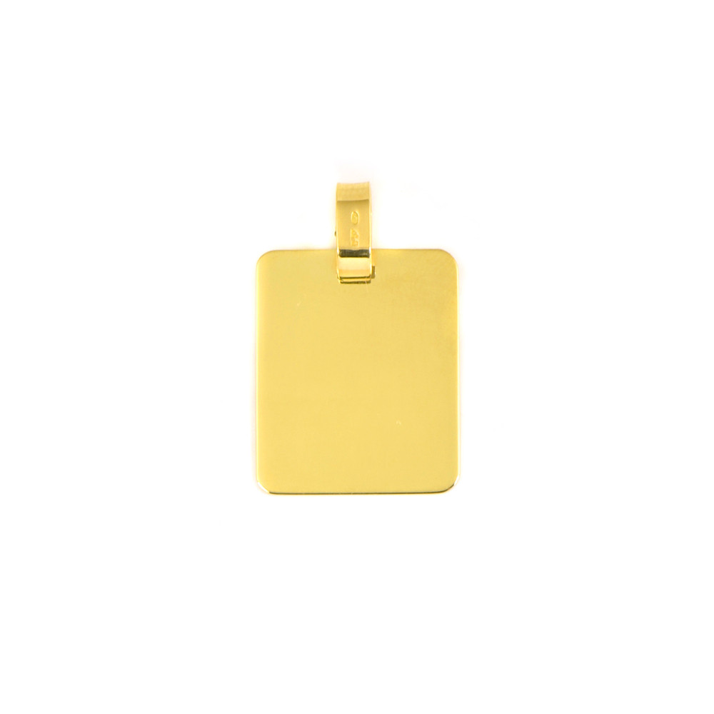 placa oro 18 klts llisa