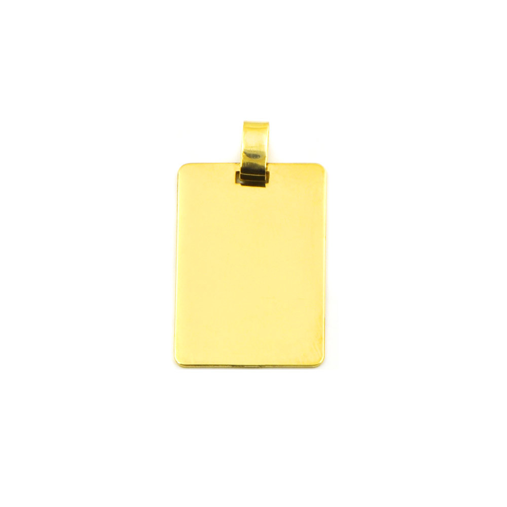 placa oro 18 klts llisa